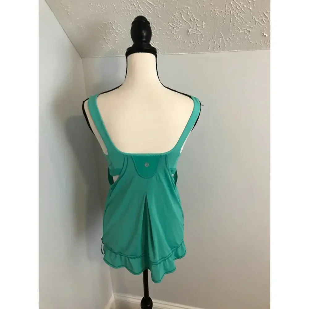 Lululemon Run Times Tank 8 Heathered Bali Breeze Workout Top